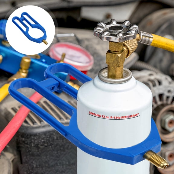 CTIRCHIU 1Pc Blue Can Tap Valve for Refrigerant Bottles Easy Use Leak Proof Car Tool