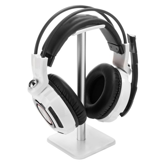 CTIRCHIU 1Pc Gaming Headset Rack in White with Stable ABS Material and Easy Setup for Desktop