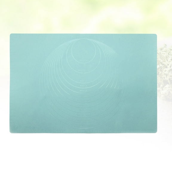 CTIRCHIU Green Silicone Baking Mat with Non-Stick and Measurement Scale, Dough Rolling Pad for Kitchen Baking and Cooking