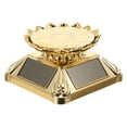 thumbnail image 1 of CTIRCHIU Solar Powered Jewelry Display Stand with Rotatable Golden Turntable - 1 Piece Elegant Showcase Rack, 1 of 5