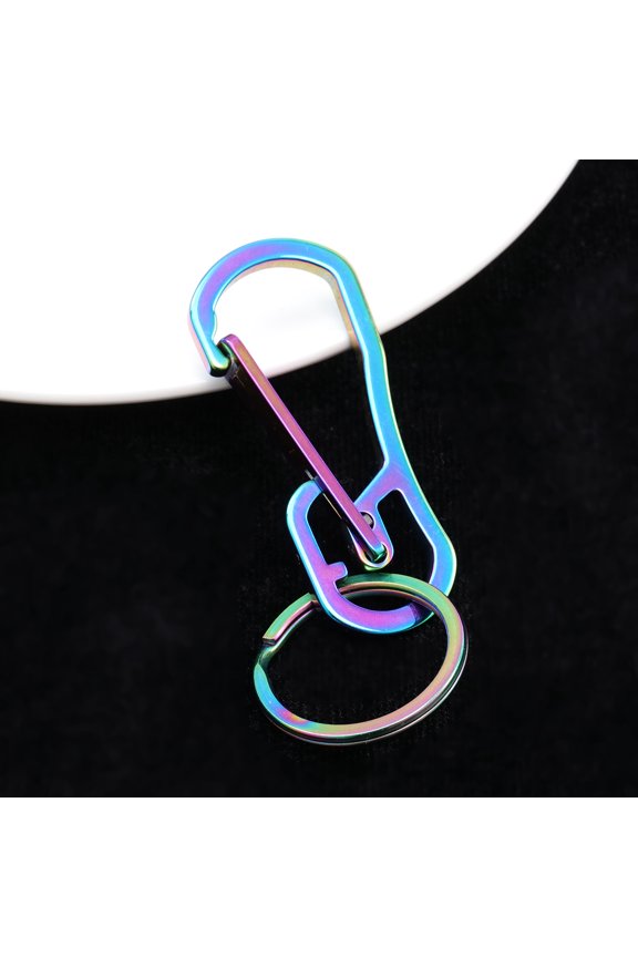 1Pc Sturdy Stainless Steel Key Holder Lightweight Keychain for Car and Home Keys