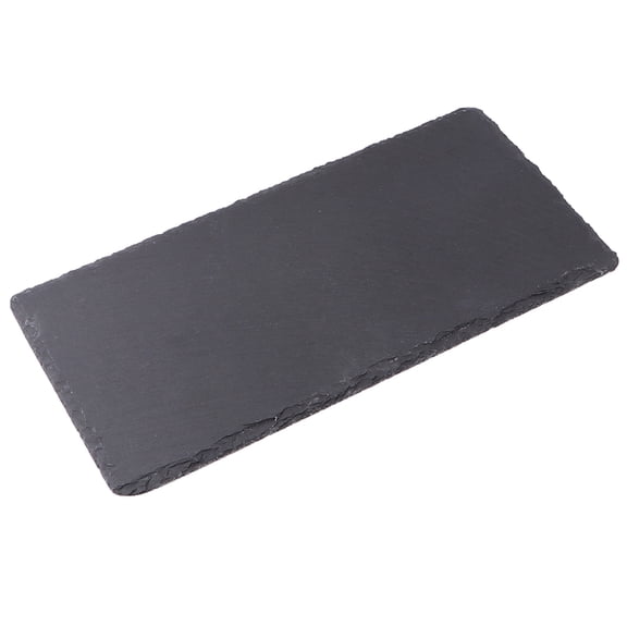CTIRCHIU 1Pc Porcelain Barbecue Serving Dish Black Outdoor Tray for Steak Sushi and Parties