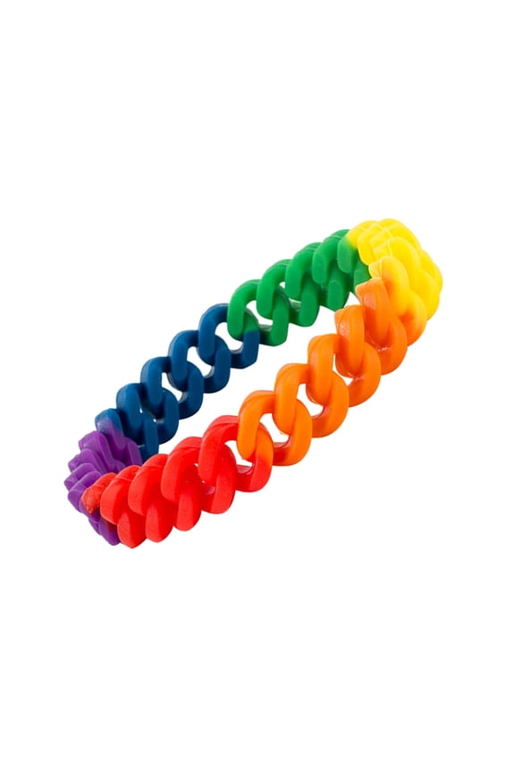 Silicone Wristband 1Pc Multicolor Rubber Bracelet Comfortable Fashion Accessory for Everyday Wear
