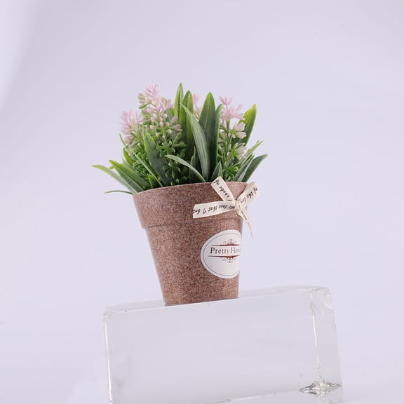 CTIRCHIU Artificial Basil Plant Ornament, 1Pc Decorative Greenery for Office Desk, Home Decor, Workspace