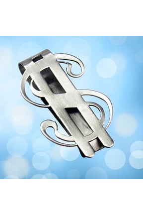 Stainless Steel Money Clip with Sleek Finish, and Wallet Alternative for Men and Women, Secure Cash and Card Holder