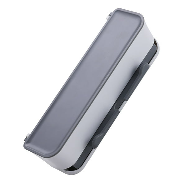 CTIRCHIU 1Pc Wall Mounted Chopstick Rack Grey Press Style Kitchen Utensil Holder with Drain Pan