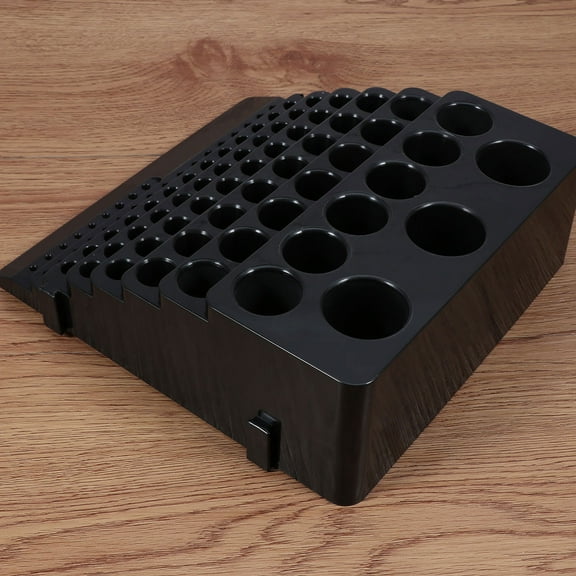 CTIRCHIU 1Pc Black Cutter Storage Holder in Drawer Organizer Block for Kitchen Storage