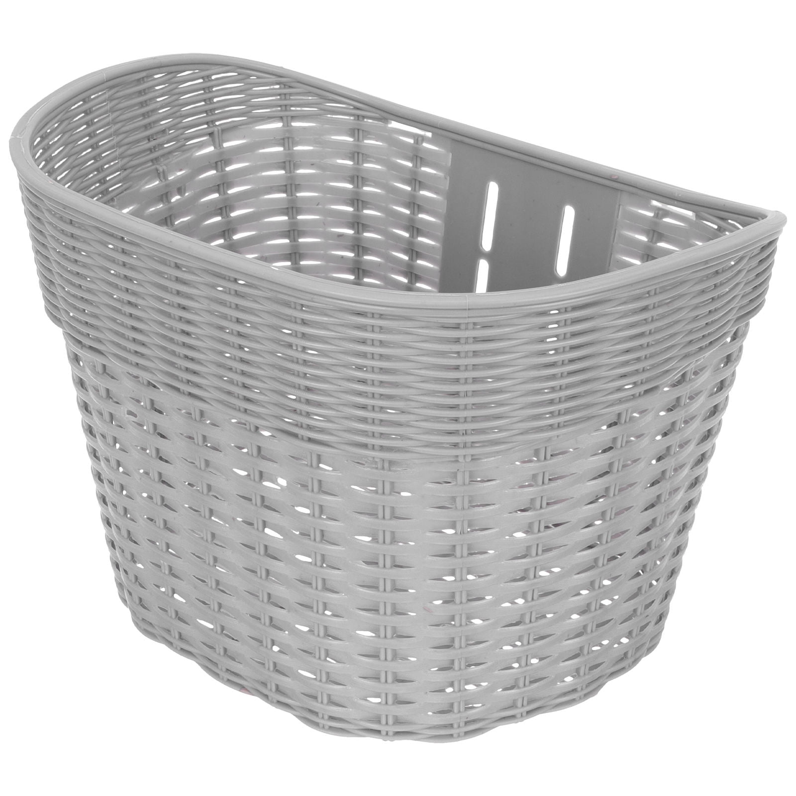 CTIRCHIU Grey Plastic Front Basket for Adults, Rectangular Bike Basket ...