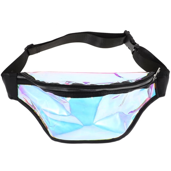 CTIRCHIU mini fanny pack Fanny Pack PVC Black 1Pcs