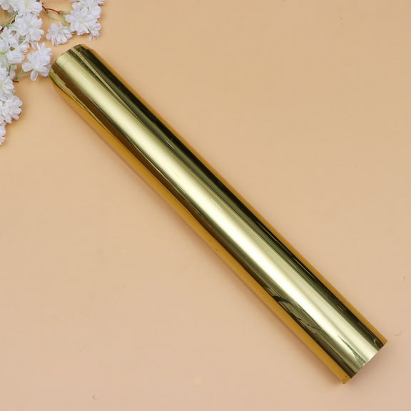 CTIRCHIU 1Pc Simple Golden Window Film for Glass Sunproof Privacy Sticker for Office Home