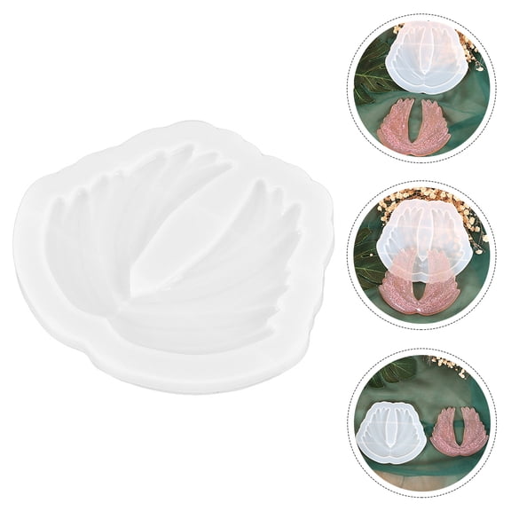 CTIRCHIU Flexible White Silicone Mold for Crafting, Wings Shape Design, Ideal for Resin, Clay, Soap Making and Projects