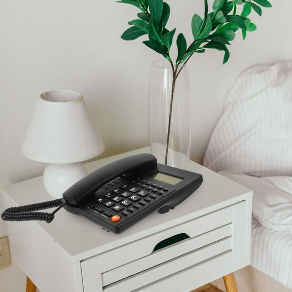 CTIRCHIU Landline Telephones Senior Phone Elderly Copper Rubber 1Set