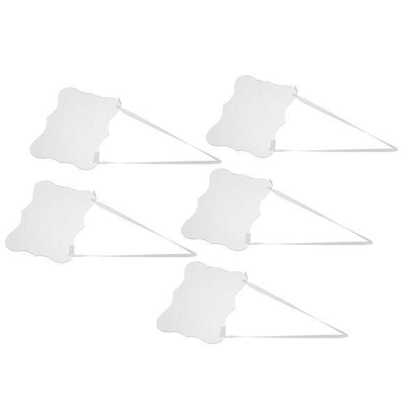 CTIRCHIU 1Set Acrylic Wedding Seating Labels with Ribbon for Reserved Chair Signs and Table Markers