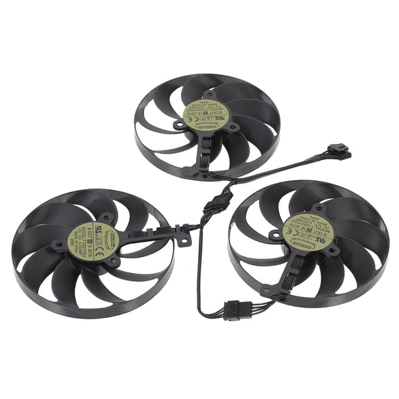 CTIRCHIU GPU Cooler Black ABS for Computer Graphics Card Effective Heat Dissipation 1Set