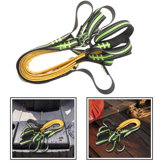 CTIRCHIU Wear Resistant Portable Green Rope Ladder for Yacht Dock with Supple Step Design
