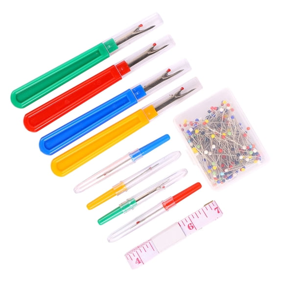 CTIRCHIU 1Set Cross-Stich Sewing Tools Set with Protective Seam Ripper and Clear Box Storage for Easy Organization