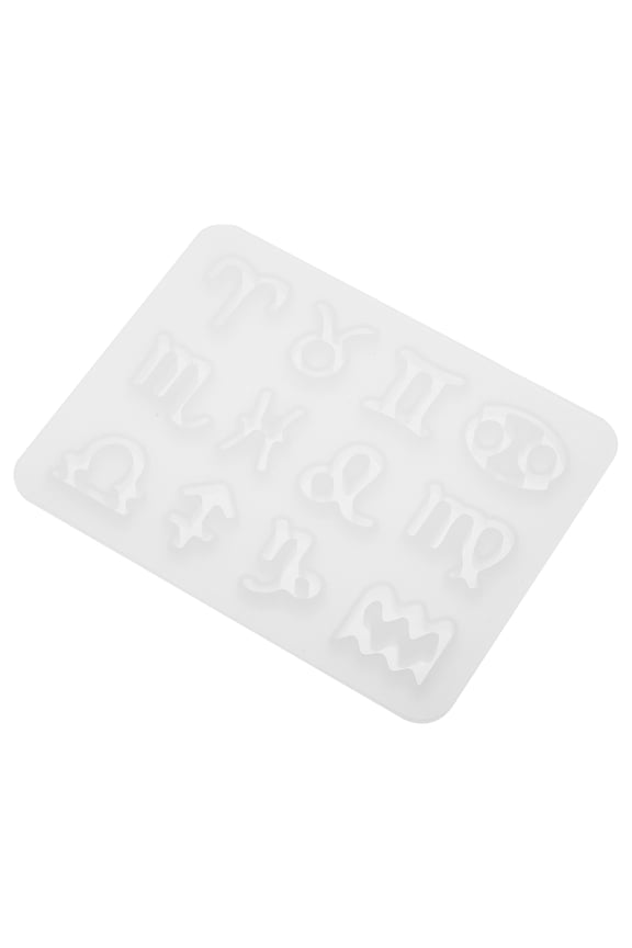 1Set DIY Silicone Molds Pendant Tool Kit White Flexible Mold for Key Chain Accessories