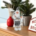 thumbnail image 1 of CTIRCHIU Dark Grey Christmas Doll Ornament Set for Holiday Parties and Mall Decorations, Standing Festive Figurines, 1 of 8