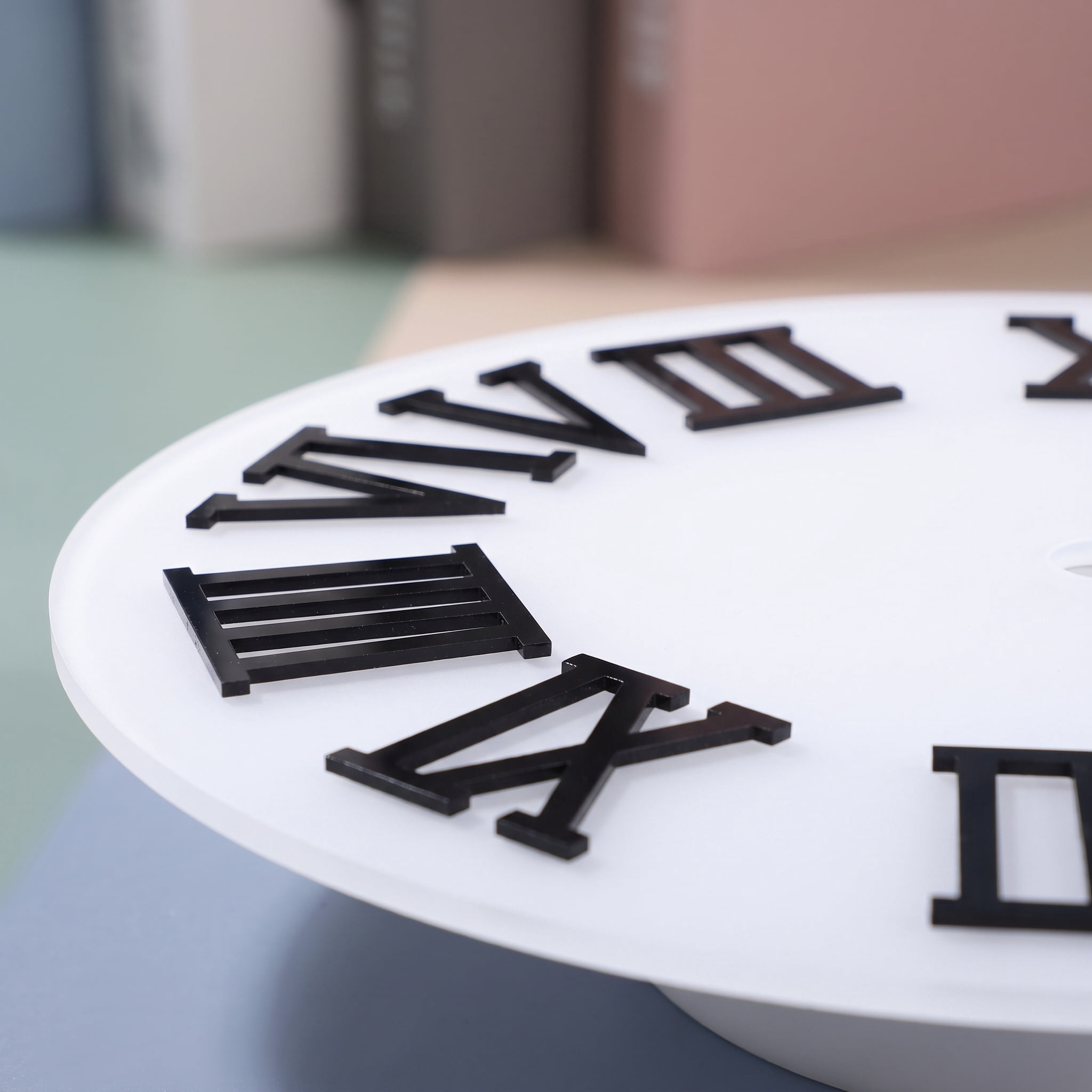 CTIRCHIU Black Acrylic Clock Numbers, Self-Adhesive, Elegant Mirror ...