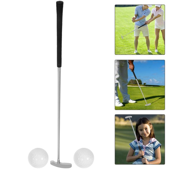 CTIRCHIU 1Set Durable Golf Training Balls Bulk with Smooth Edge Aluminum Putter