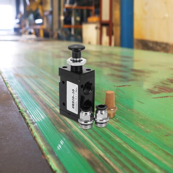 CTIRCHIU 1Set Adjustable Pneumatic Hand Control Valve Aluminum Alloy for Industrial Use