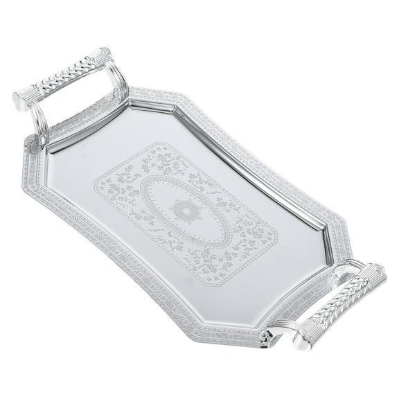 CTIRCHIU Kitchen Tray Stainless Steel Silver 1Pcs For Food Storage