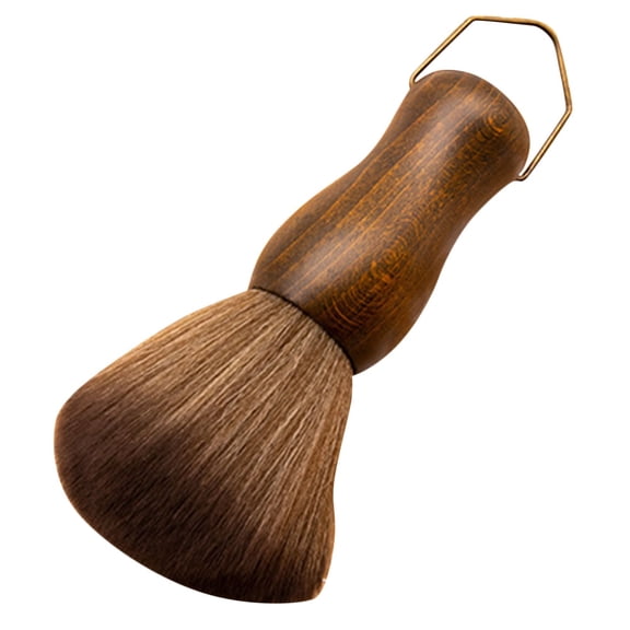 CTIRCHIU 1Set Hairdresser Neck Brushes Soft Fiber Wood for Shaving and Hairdressing in Hair Salons