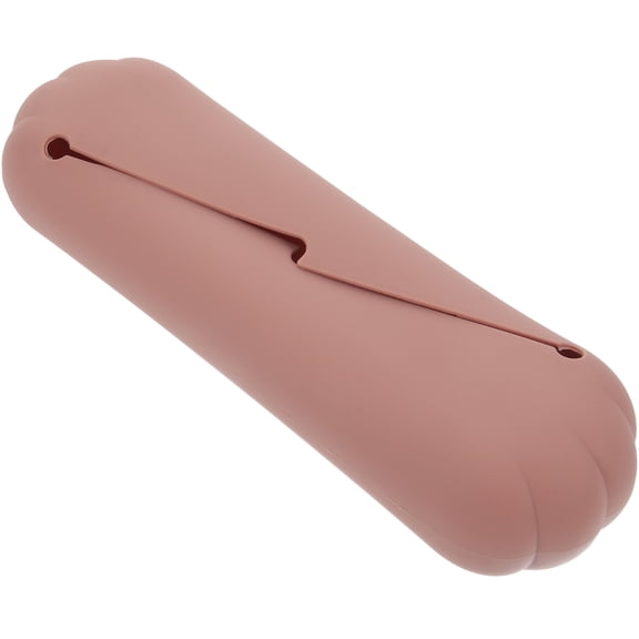 DRAFIDEEP Toiletries Makeup Bag Flesh Tone Silicone 1Pack Cosmetics Carrying Box Travel Use