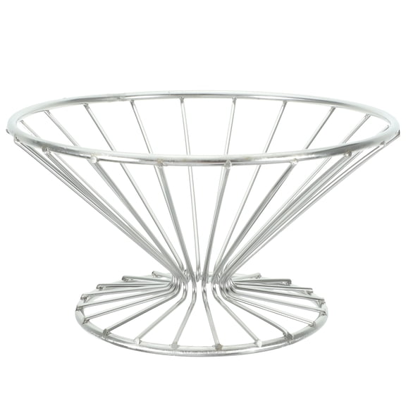 CTIRCHIU Metal Mesh Basket Set with Stylish Curved Design, Ideal for Fruit Storage and Kitchen Counter Organization
