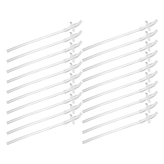 CTIRCHIU 1Set Portable Transparent Silicone Straw Set for Smoothies and Hot Drinks