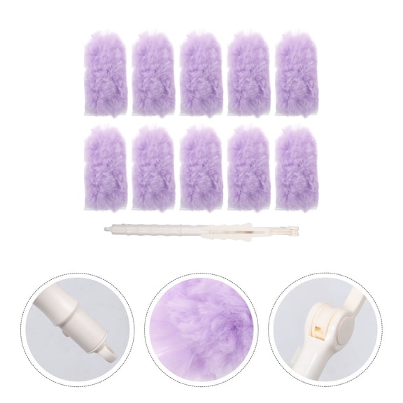 CTIRCHIU Extendable Microfiber Duster Set for Electronics, Blinds, and Car Cleaning with Electrostatic Power