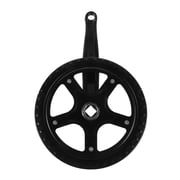 CTIRCHIU Bike Crankset, 40T Single Speed, Black, Durable Alloy, Lightweight, Quick Install