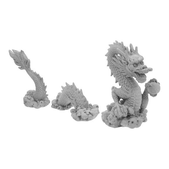 CTIRCHIU Handcrafted Grey Dragon Statue for Aquarium, Garden, Home and Outdoor Decorative Landscape