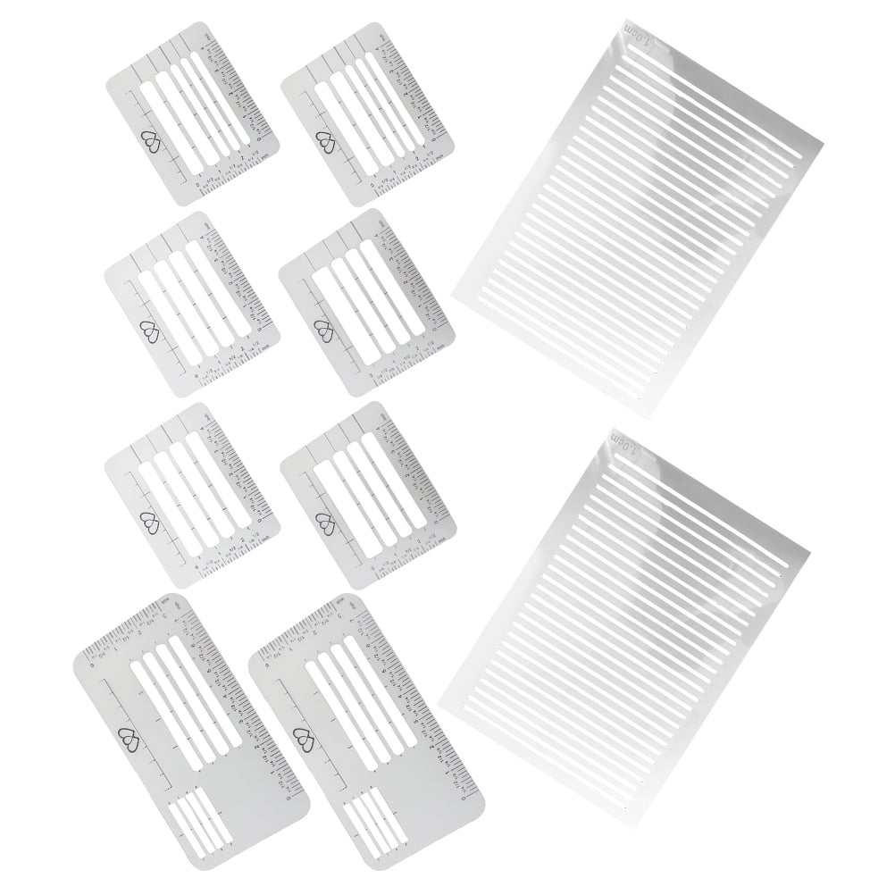CTIRCHIU 2 Large Plastic Lettering Writing Guides Spacing Line Ruler ...