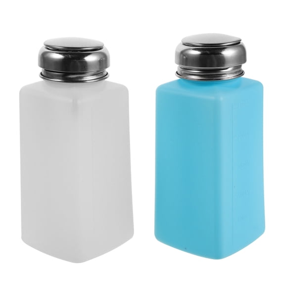 CTIRCHIU 2 Pack Portable Pump Dispenser Bottle Lightweight Plastic Assorted Color for Easy Daily Use