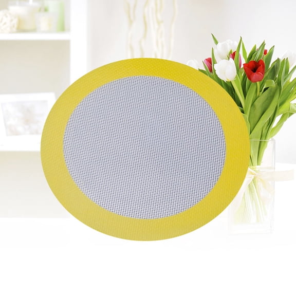 CTIRCHIU Set of 2 Reusable Nonstick Silicone Baking Mats, Round Shape, Perfect for Professional Chefs and Home Baking