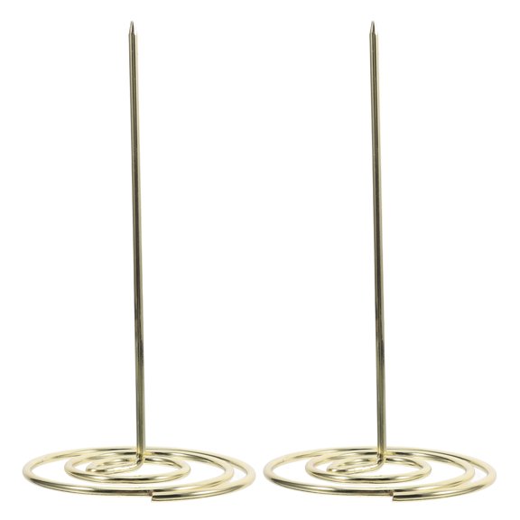 CTIRCHIU 2 Pcs Takeaway Menu Organiser Metal Golden Simple Design for Restaurant Use