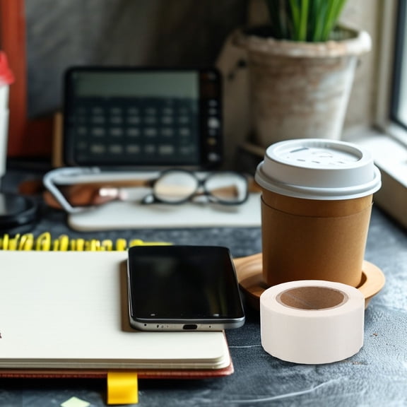 CTIRCHIU Transparent Round Sticker Paper Strong Adhesion for Office Organization