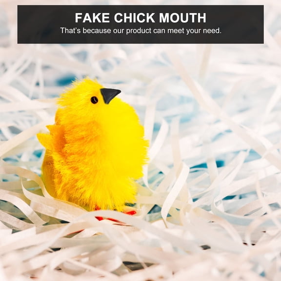 CTIRCHIU 200Pcs Bird Beaks for Crafting Small Chick Beak for DIY Crafting