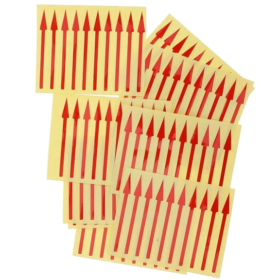 CTIRCHIU 200Pcs Self Adhesive Red Direction Label Stickers Waterproof for Instrument Panel Use