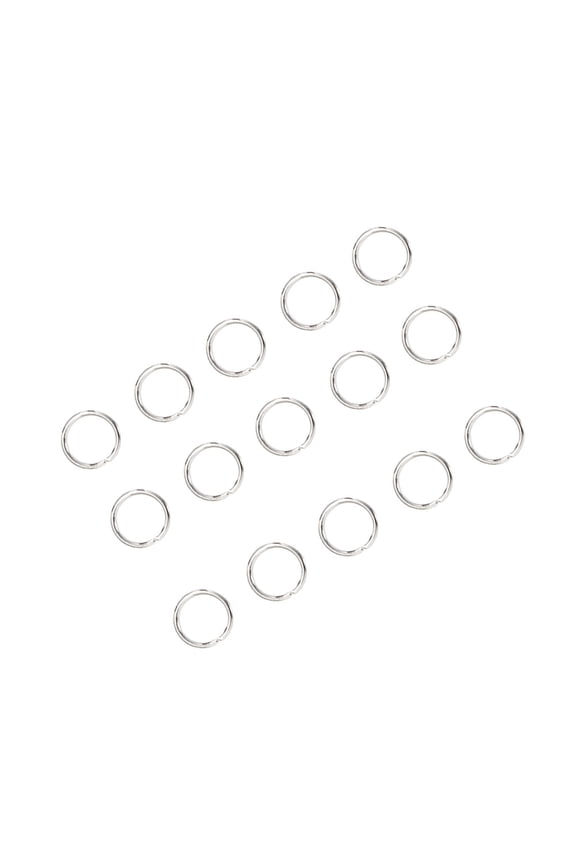 200Pcs Silver Key Circles Stainless Steel Split Rings for and Crafts