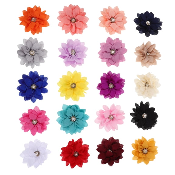 CTIRCHIU 20-Pack Assorted Color Flower Bow Tie Dog Collar Accessories for Pets and Pet Owners