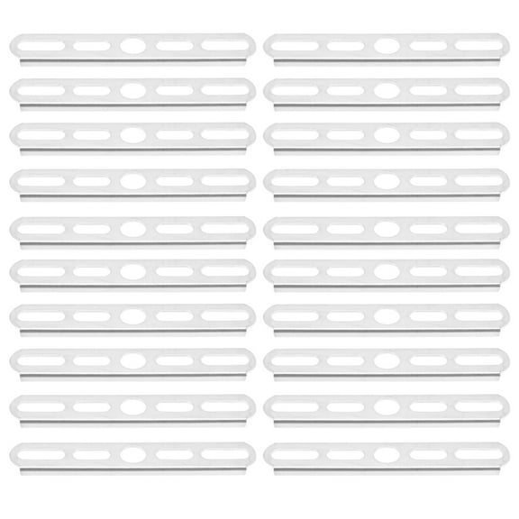 CTIRCHIU 20Pcs Golden Iron Light Fixture Mounting Bracket for Wall Lamp 3.9X0.6X0.6In