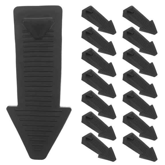 CTIRCHIU 20Pcs PVC Door Stopper Black for Security and Draft Blocking in Home Interior Doors
