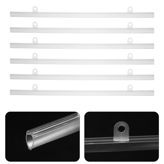 CTIRCHIU 20Pcs Transparent Plastic Poster Display Rails for Easy Installation and Wrinkle Free Presentation