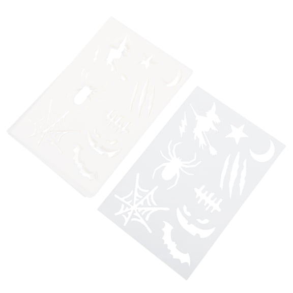 CTIRCHIU 20Pcs Reusable Stencils for Face Painting Hollow Design PP Material