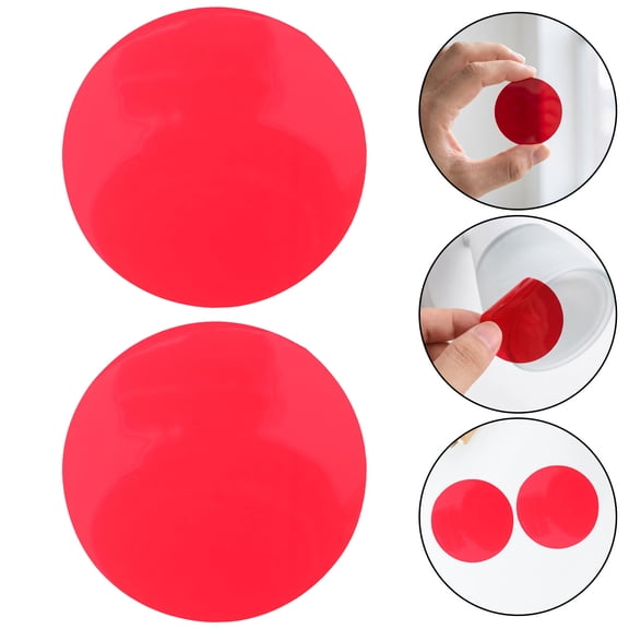 CTIRCHIU 20Pcs Red Self Adhesive Light Diffuser Film 60mm Diameter