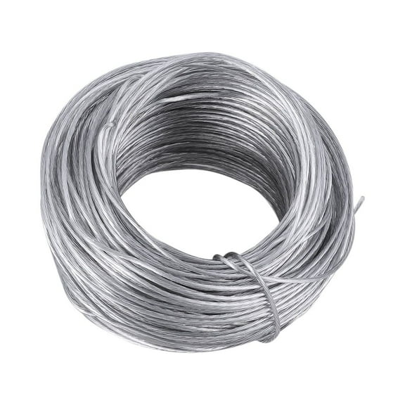 CTIRCHIU 20Sets Picture Hanging Wire Rope Kit with Steel Cable and Protective Jacket in Silver for Wall Decorations