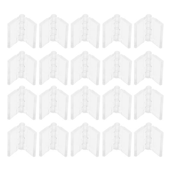 CTIRCHIU Acrylic Hinge Hasp Acrylic Hinges Transparent 20pcs For Kitchen Cabinets Modern