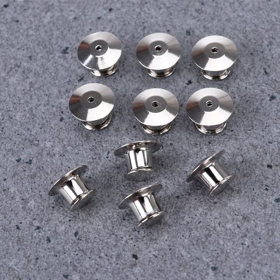 CTIRCHIU 22Pcs Wear Resistant Metal Pin Keepers Locking Pin Clasps for Badge Hats Bags